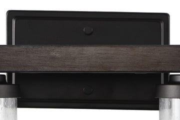 Bungalow Iron/Seeded Glass Rustic Farmhouse LED Vanity Light